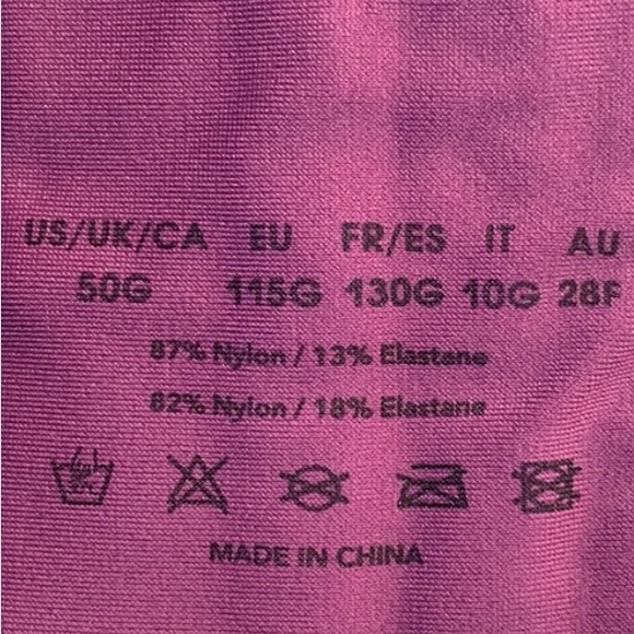 50G Wirefree Lace Purple Bra Mesh Pretty Sturdy 4 Hooks Softly Lined No Padding - Picture 5 of 10